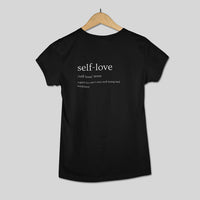 Self love Womens Tee Black Color