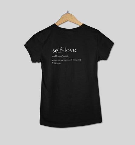Self love Womens Tee Black Color