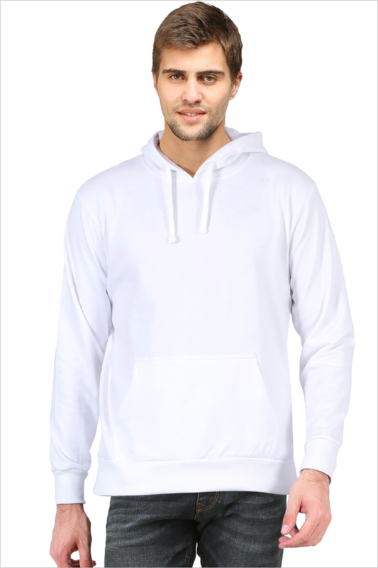 Plain Hoodie - White