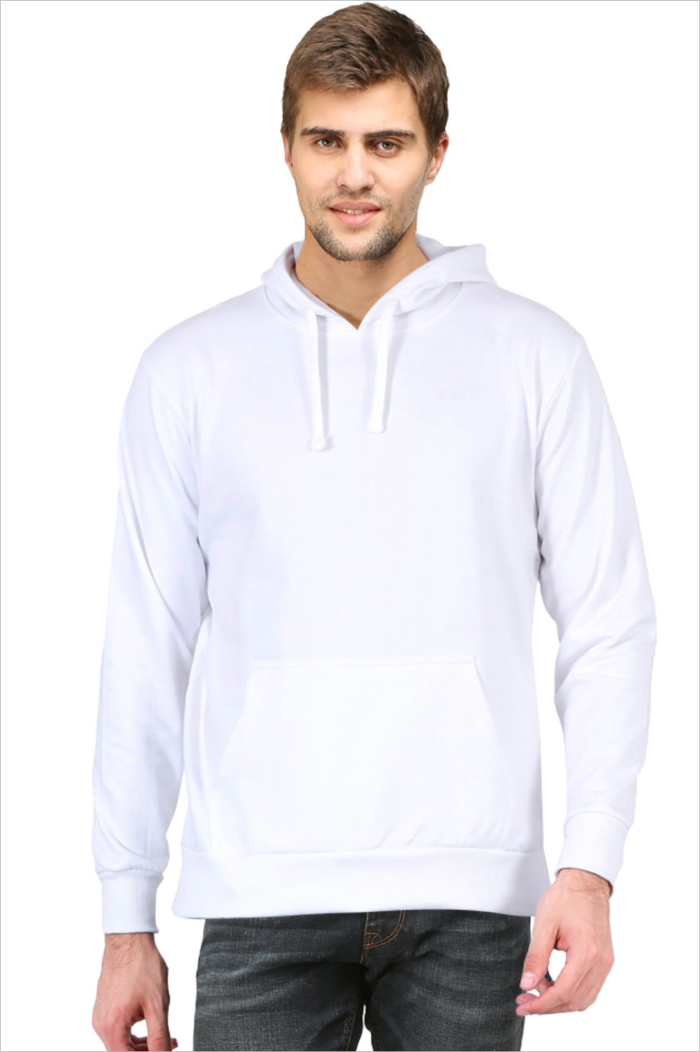 Plain Hoodie - White
