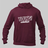 Young and king maroon hoodie for men and women