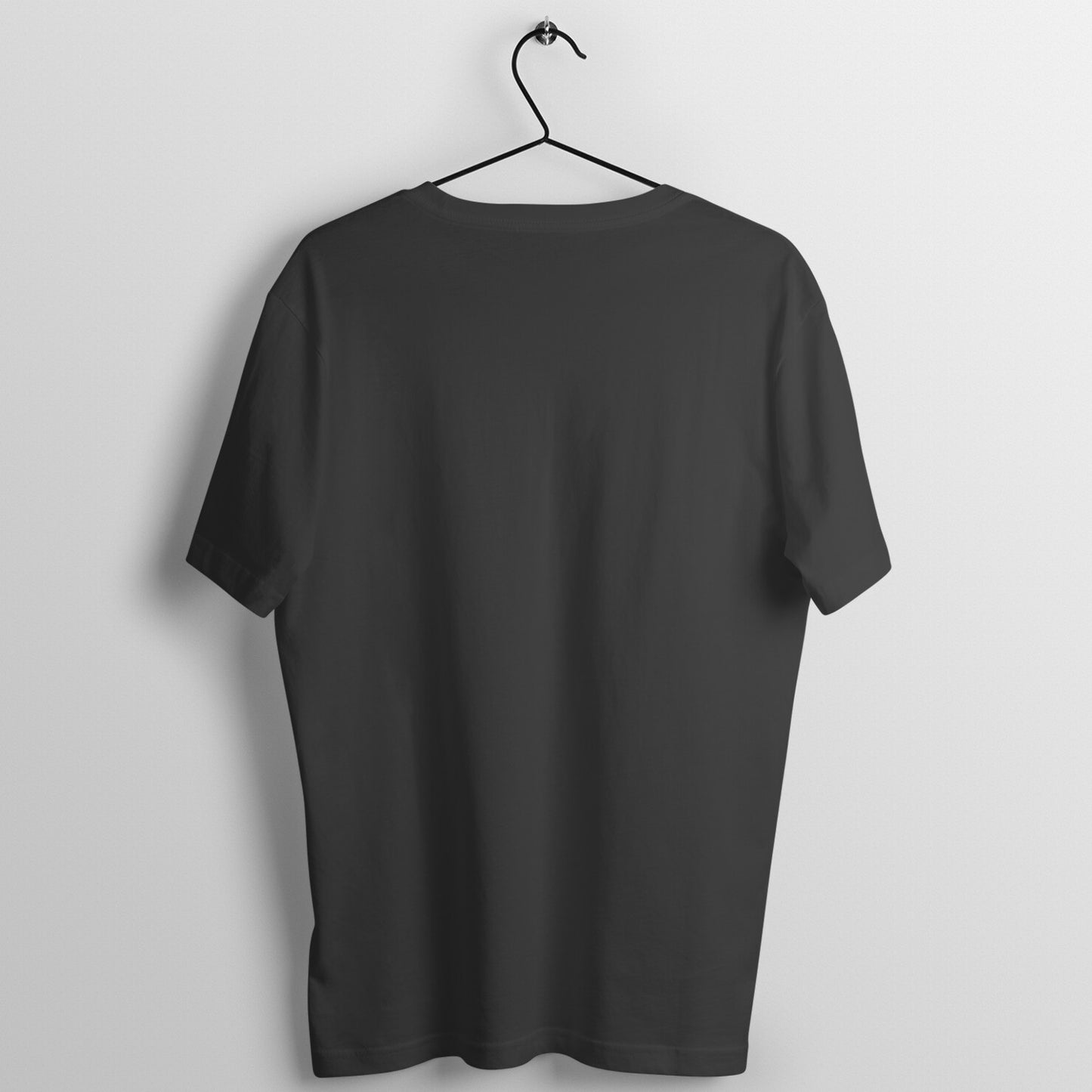 Plain pure cotton T Shirt for men and women -  Black