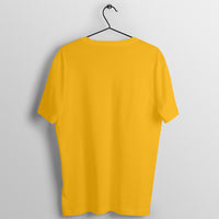 Plain pure cotton T Shirt for men and women - Golden Yellow