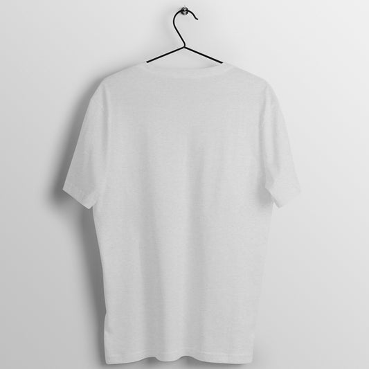 Plain pure cotton T Shirt for men and women - Grey Melange