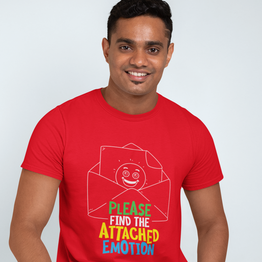 ATTACHED EMOTION - Cotton TShirt for men and women
