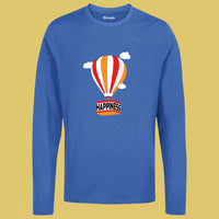 Happiness fabit royal blue full sleeve tshirt