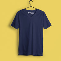 V-Neck T-shirt - Navy blue
