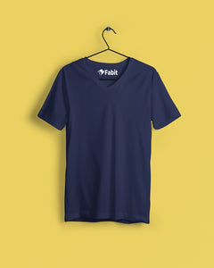 V-Neck T-shirt - Navy blue