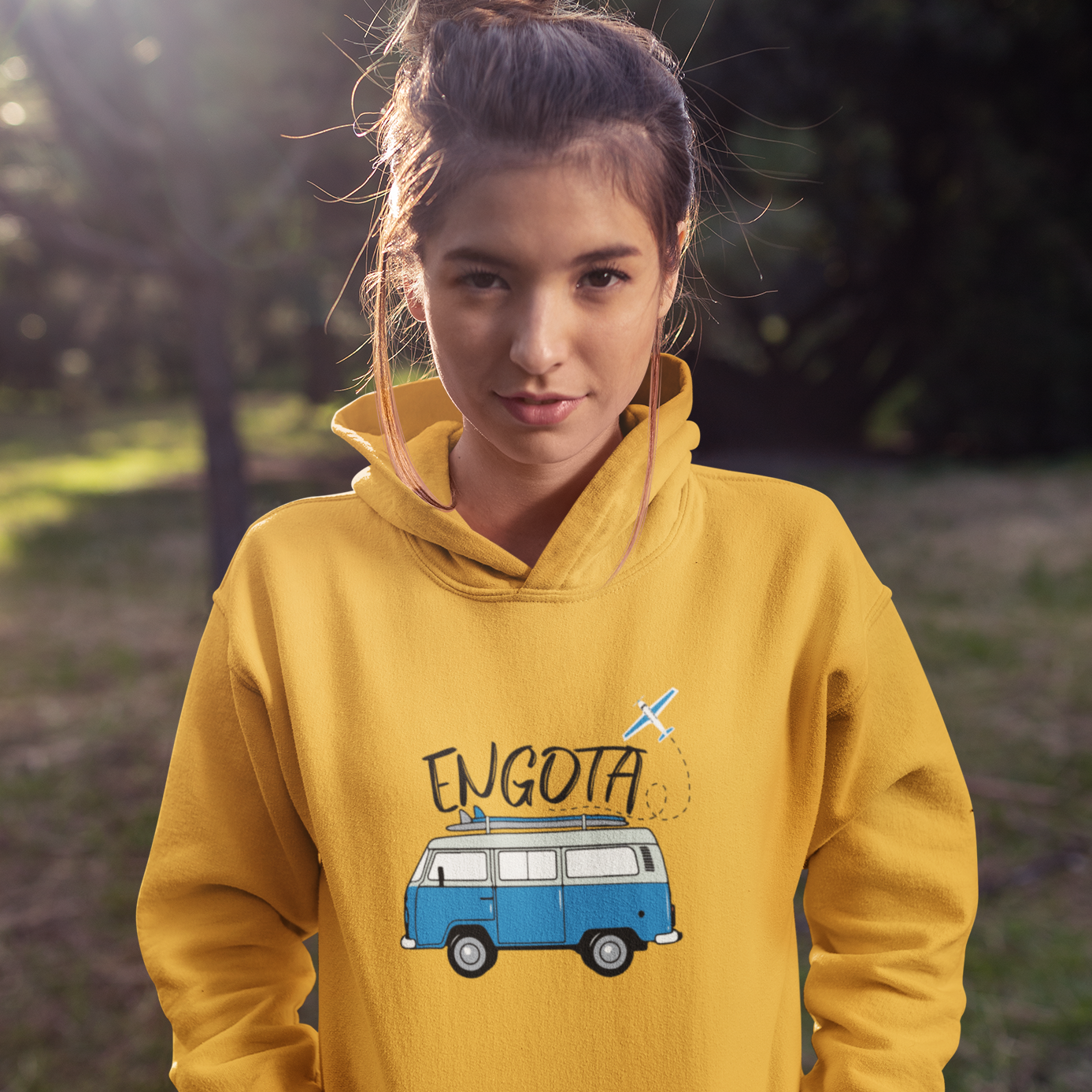 Engotta malayali golden yellow hoodie for men and women
