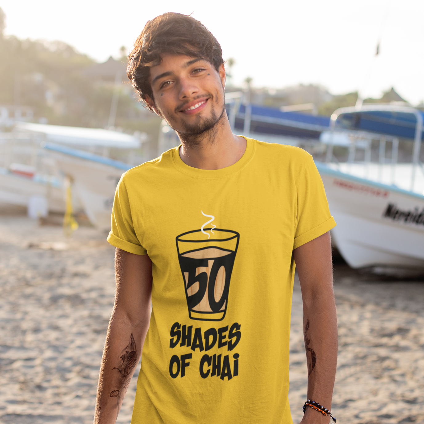 SHADES OF CHAI - Cotton TShirt for men and women