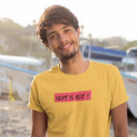 Next is rest cotton golden yellow Tshirt